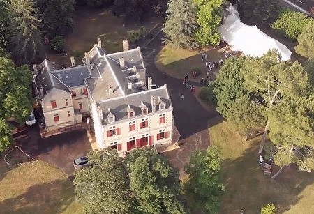 Photo mariage drone Château Vulcain  - 002