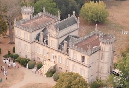 Photo mariage drone Château du Grand Mouëys  - 001