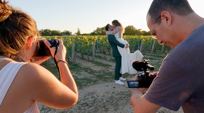 Matériel du vidéaste de mariage